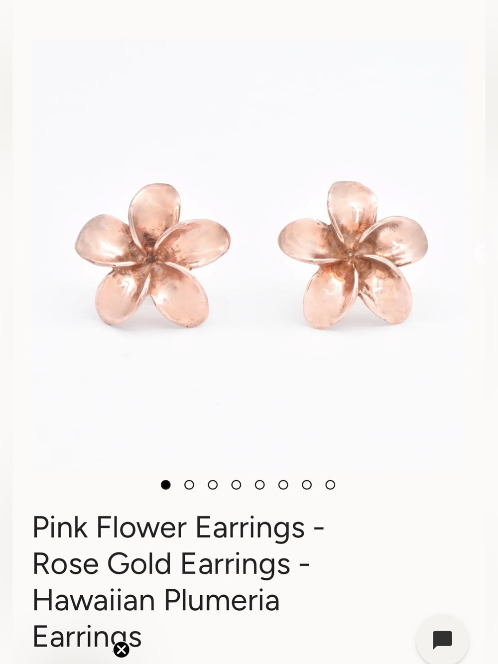 Brand New Adina Stone Plumeria Earrings